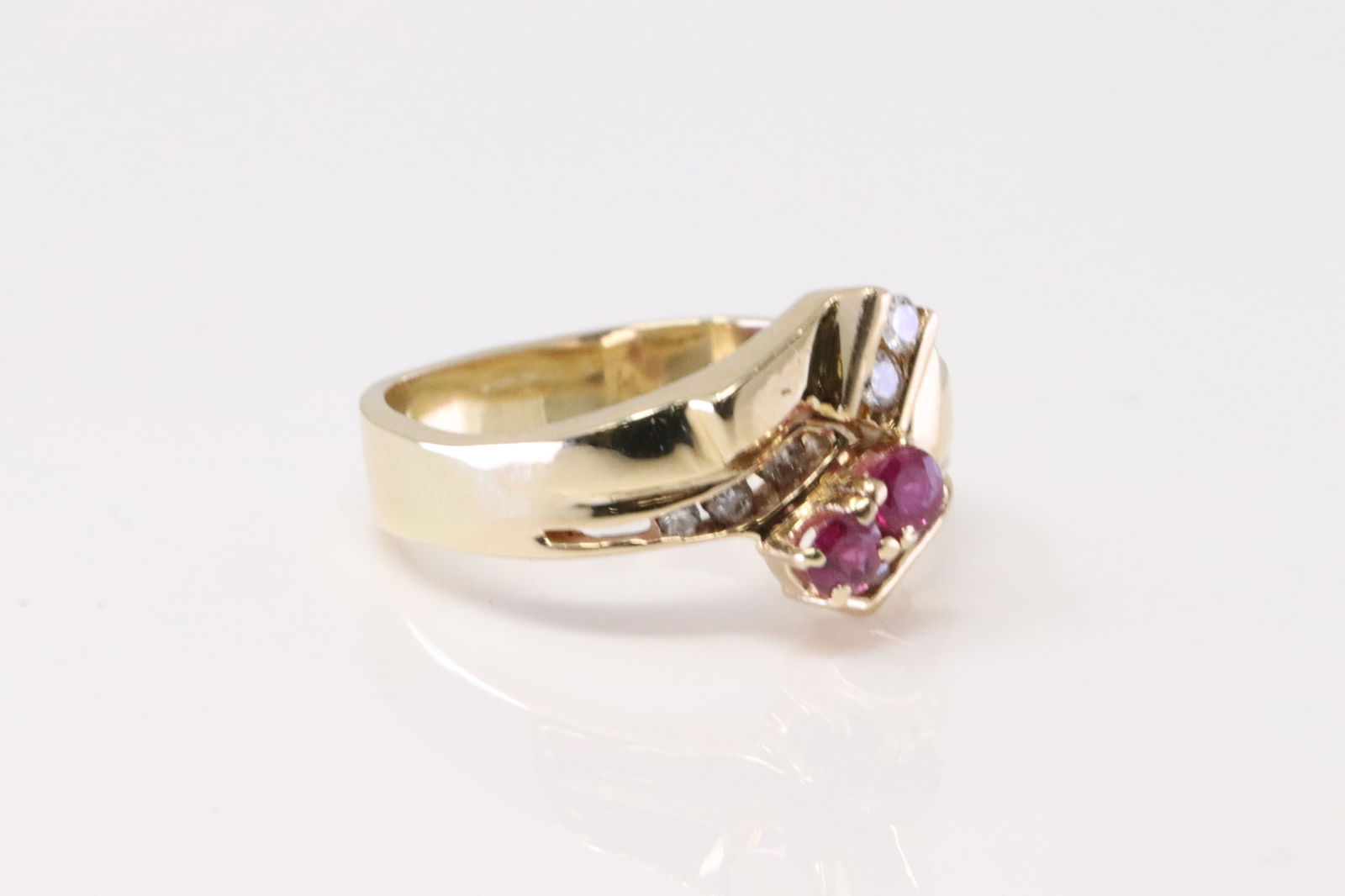 Ruby & Diamond Ring 14Kt. - 3