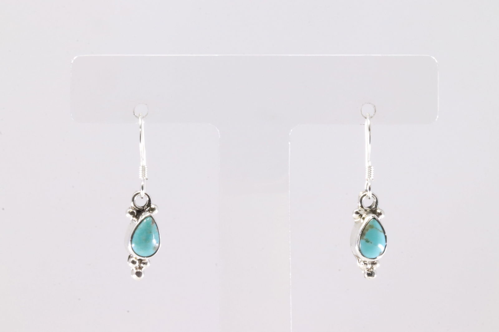 America Sterling Silver Turquoise Dangling Earring's.: This is a America Sterling Silver Turquoise Dangling Earring's.