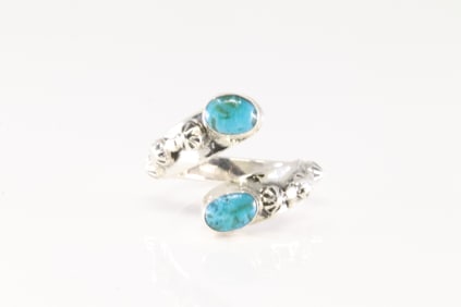 America Sterling Silver Turquoise Ring.