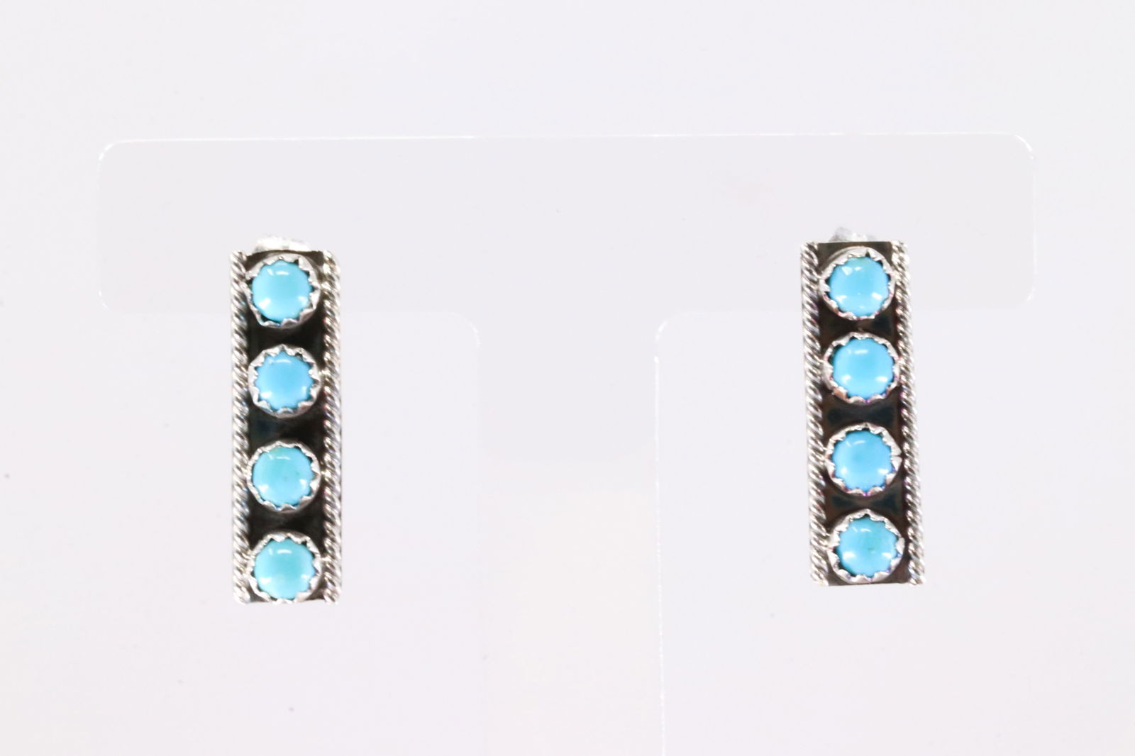 America Sterling Silver Turquoise Post Earring's.: This is a America Sterling Silver Turquoise Post Earring's.