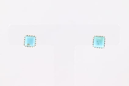 America Sterling Silver Turquoise Post Earring's.