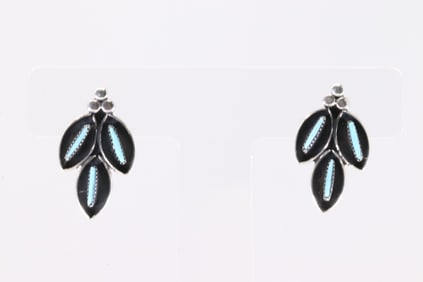 America Sterling Silver Turquoise Post Earring's.