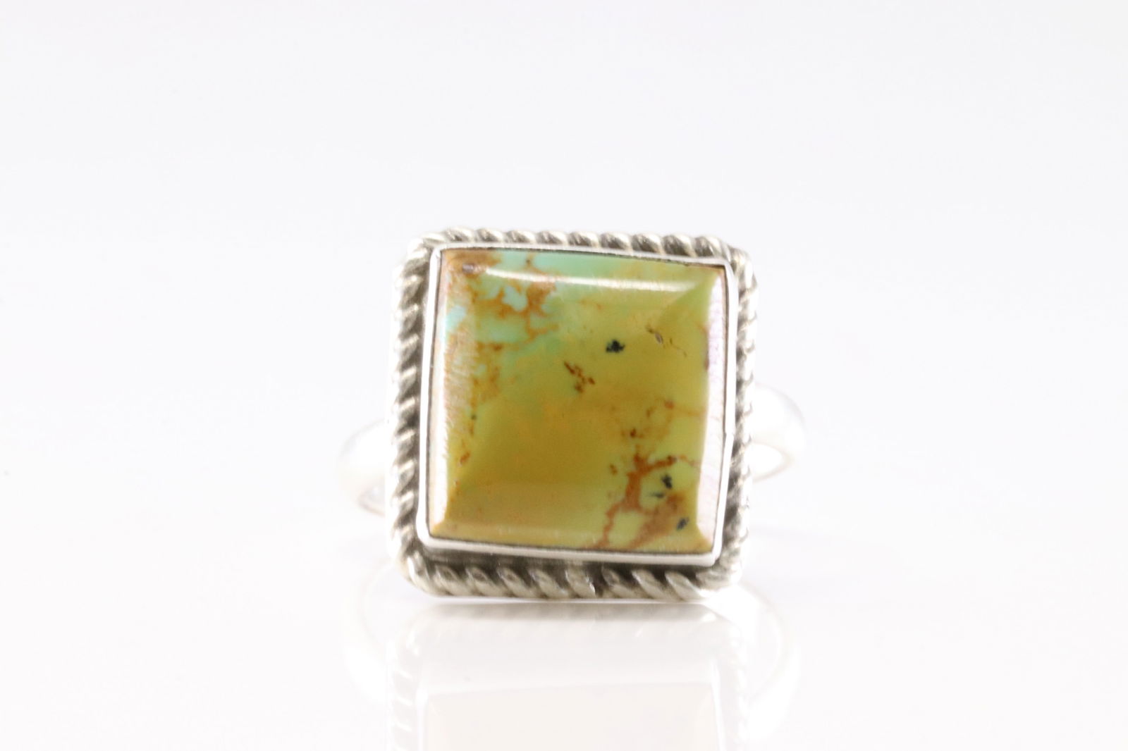 Native America Navajo Sterling Silver Turquoise Ring By J. (1 of 4)