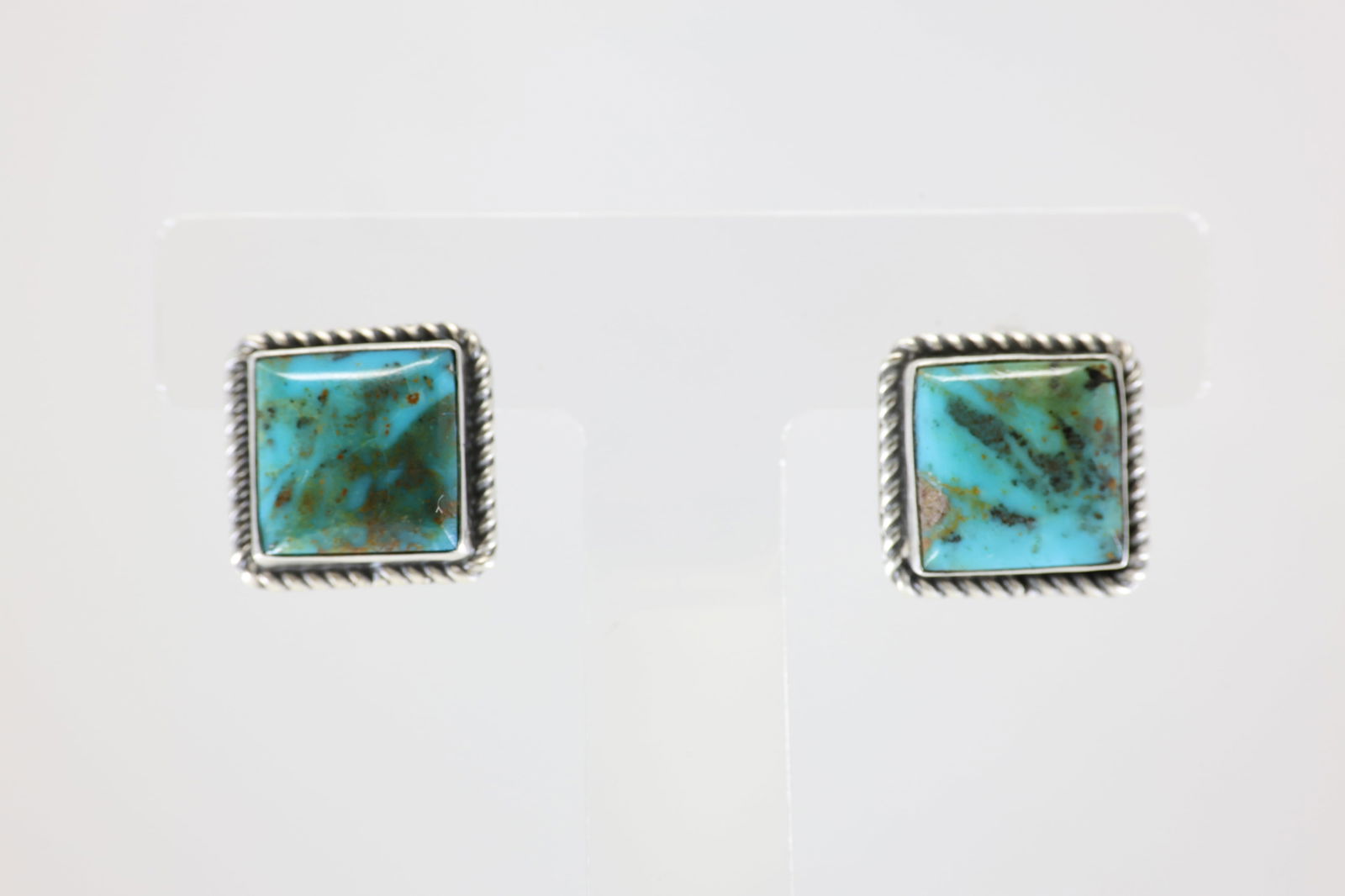 Native America Navajo Sterling Silver Turquoise Thunderbird Post Earring's By Gabriela Yazzie. (1 of 3)