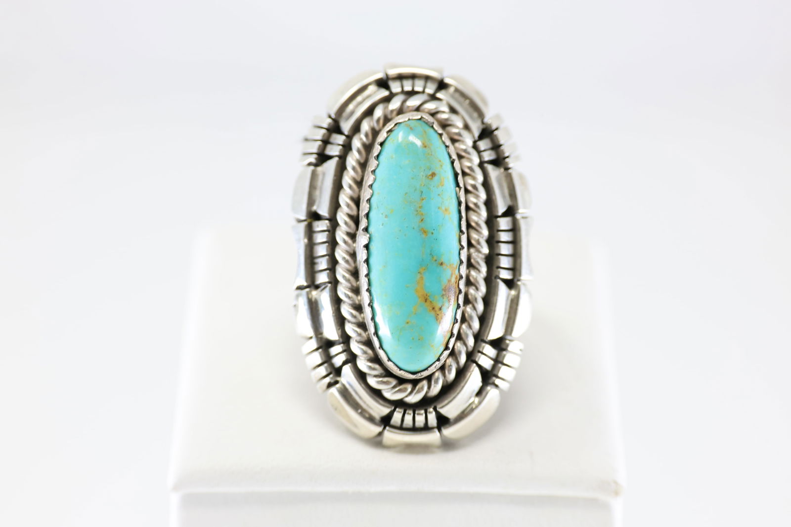 Native America Navajo Sterling Silver Turquoise Ring W Begay. (1 of 4)