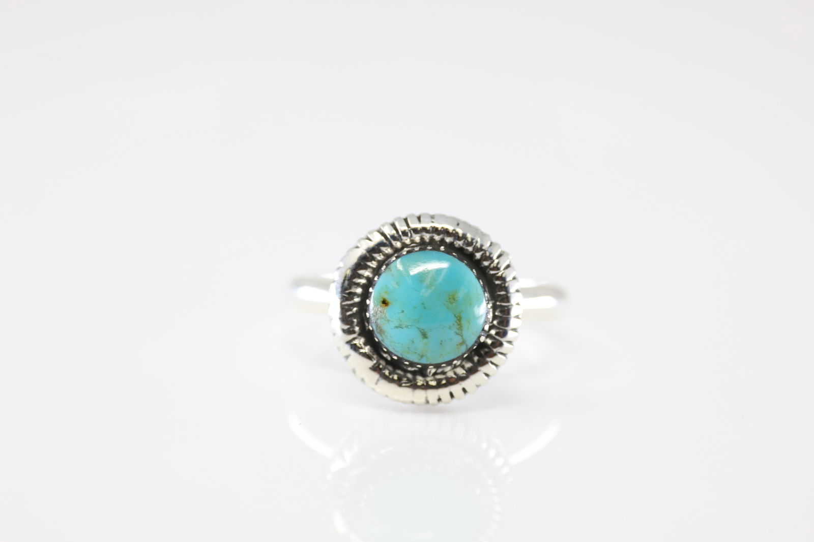 America Sterling Silver Turquoise Ring. (1 of 3)