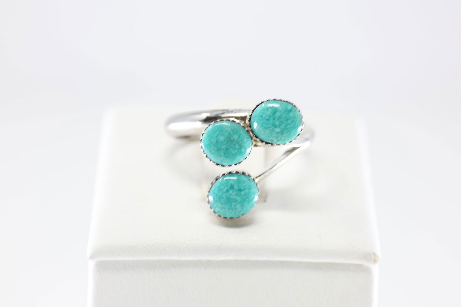 Native America Zuni Sterling Silver Turquoise Ring By Paley & Darlene Coonsis. (1 of 3)