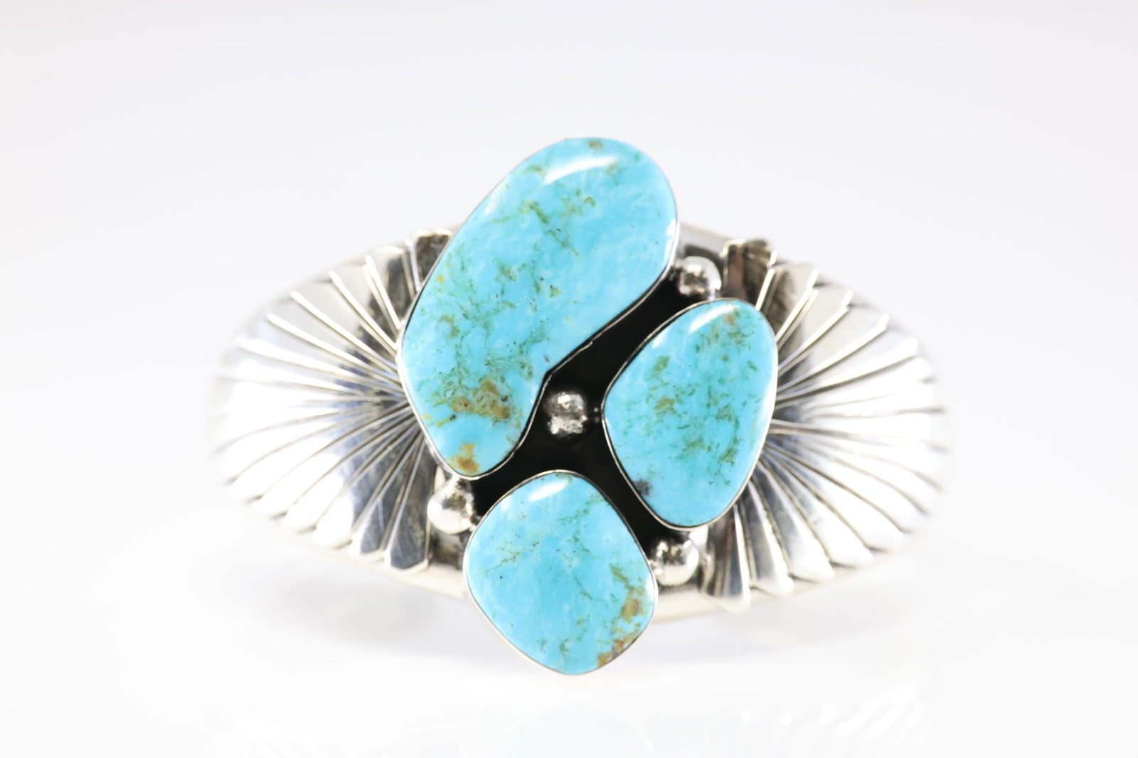 Native America Navajo Sterling Silver Turquoise Bracelet Cuff By Emerson Delgarito. From R.B: This is a Native America Navajo Sterling Silver Turquoise Bracelet Cuff By Emerson Delgarito. From R.B Company.