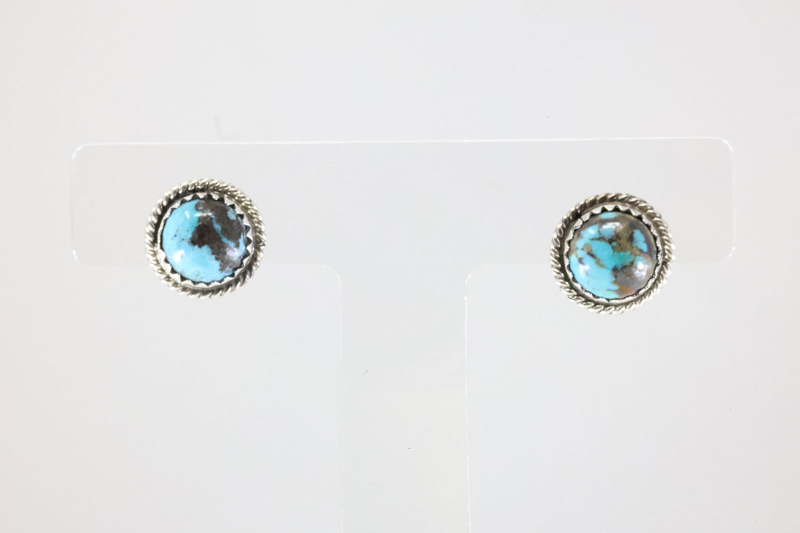 America Sterling Silver Turquoise Post Earring's. (1 of 3)