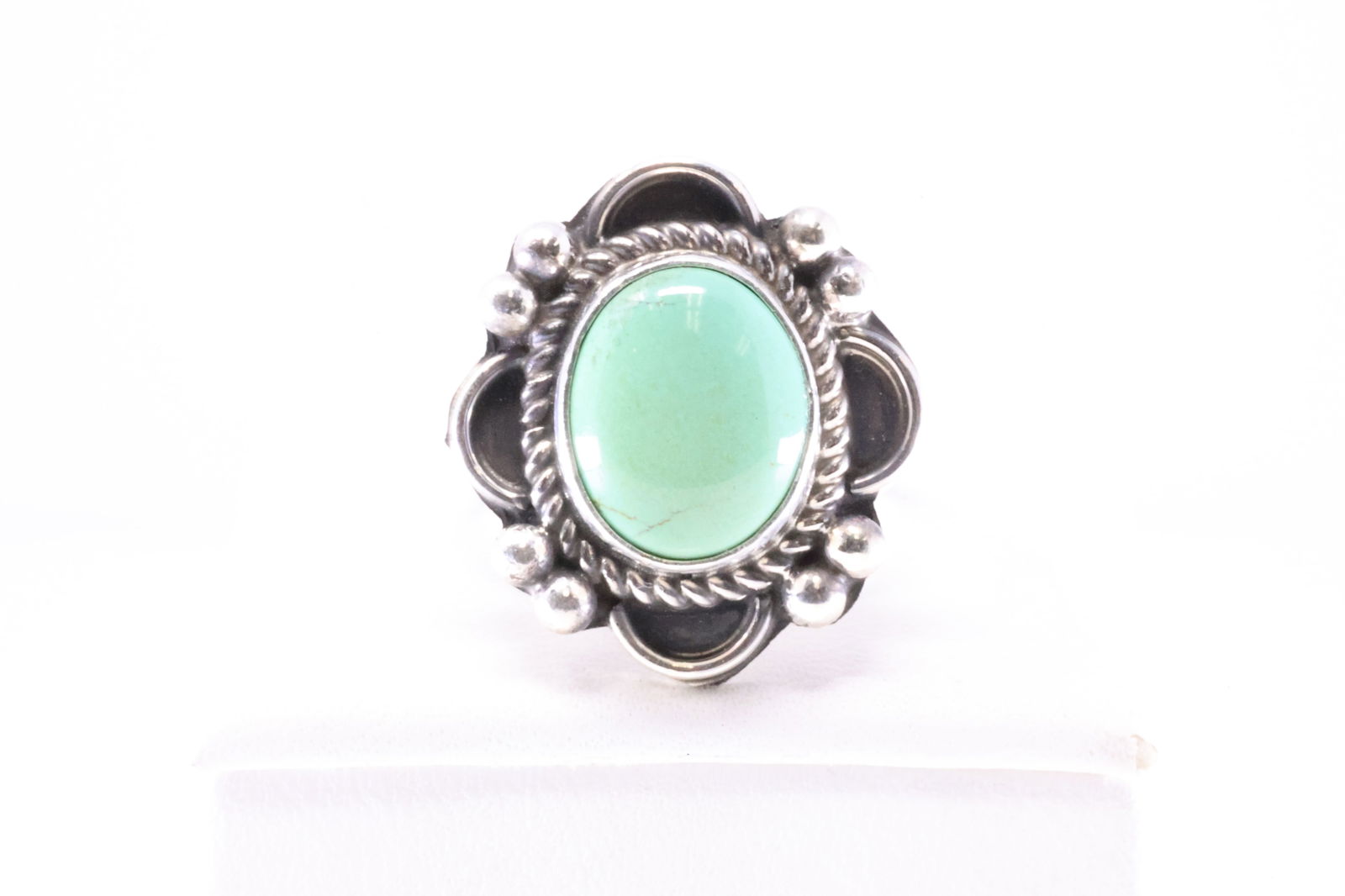 Native America Navajo Sterling Silver Turquoise Ring By Priscilla Smith. (1 of 3)