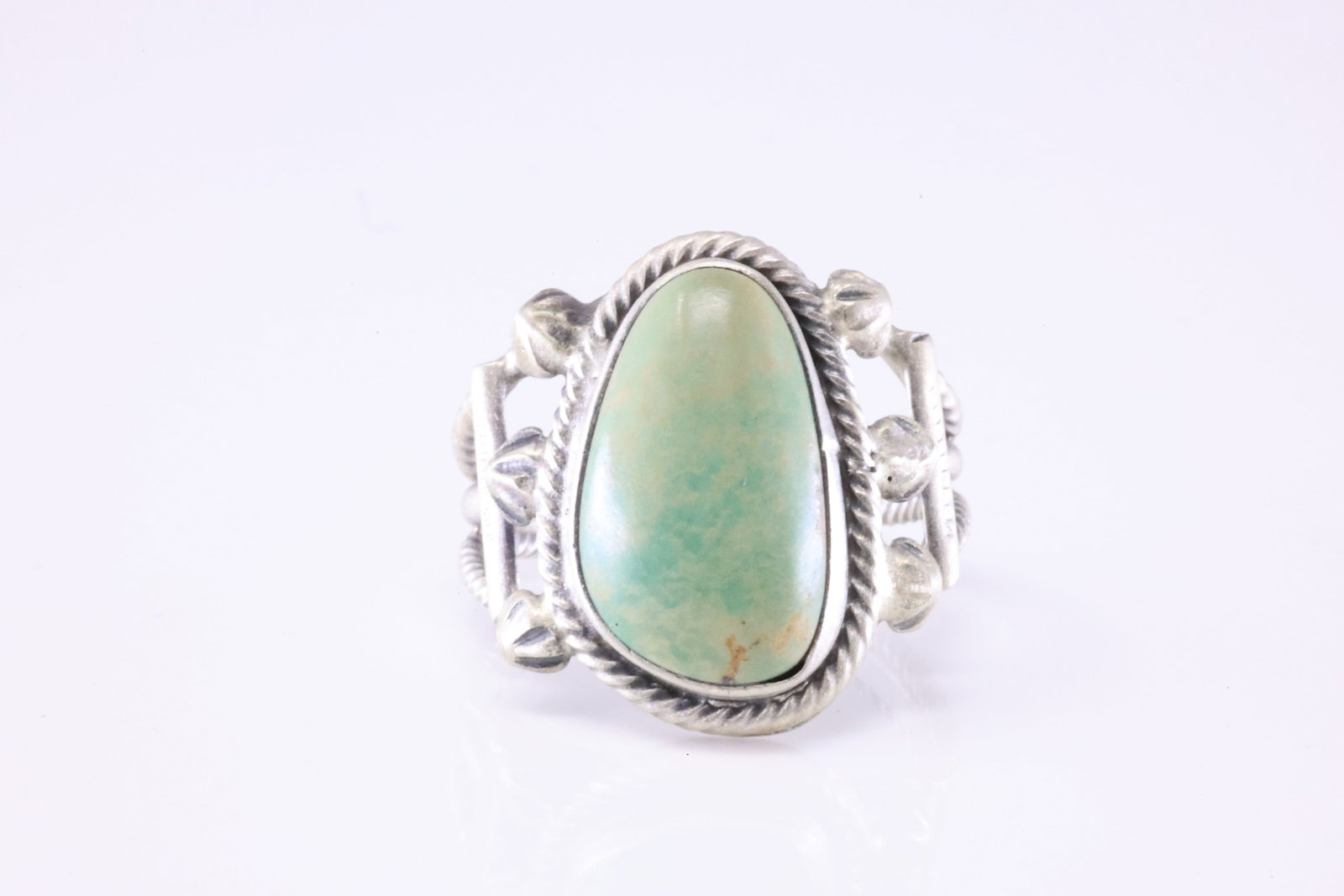 Native America Navajo Sterling Silver Turquoise Ring From R.B Company. (1 of 4)