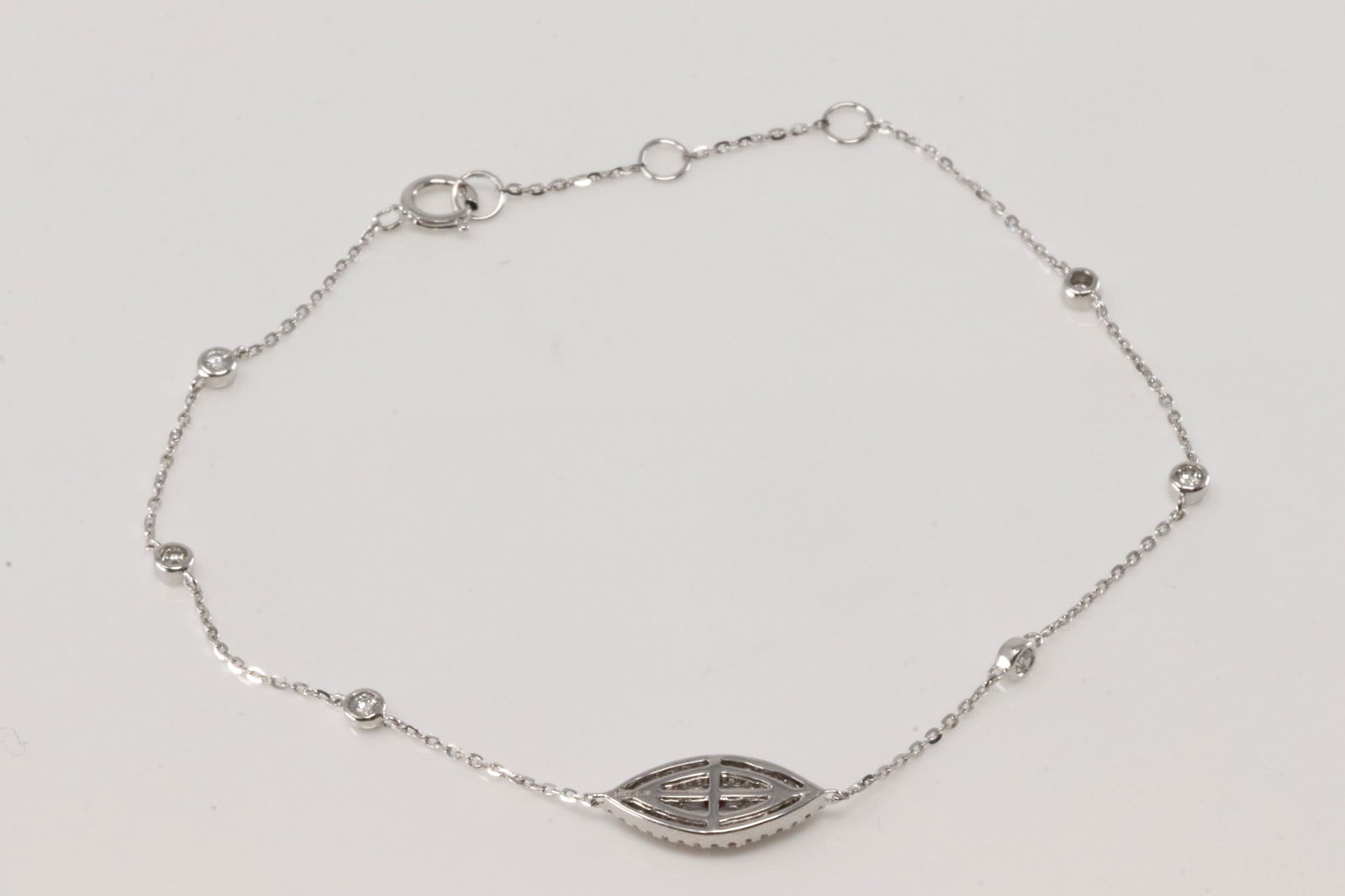 Ruby & Diamond Bracelet Link 14Kt. - 4