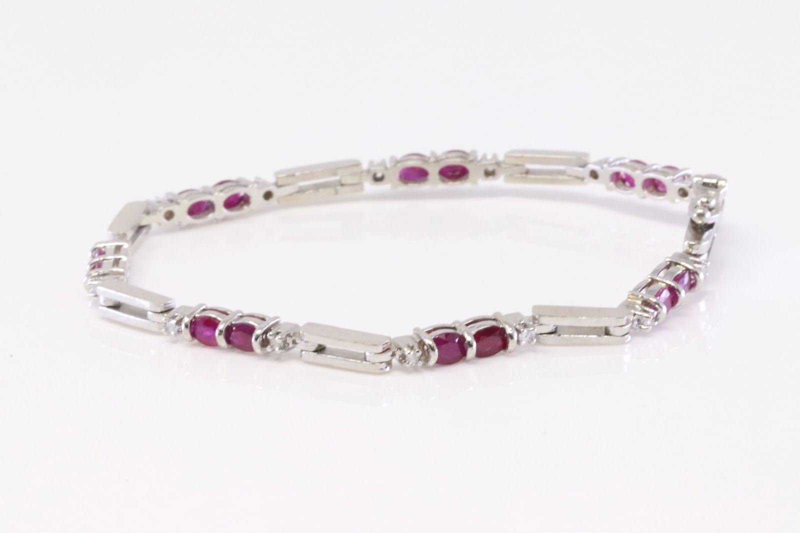 Ruby & Diamond Bracelet 14Kt. - 3