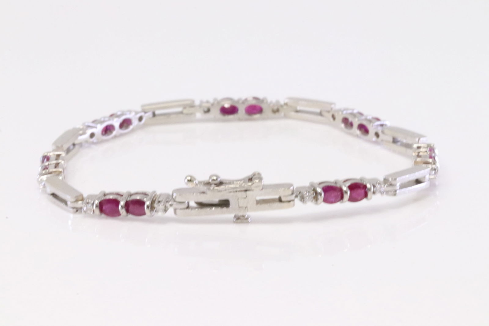 Ruby & Diamond Bracelet 14Kt. - 4