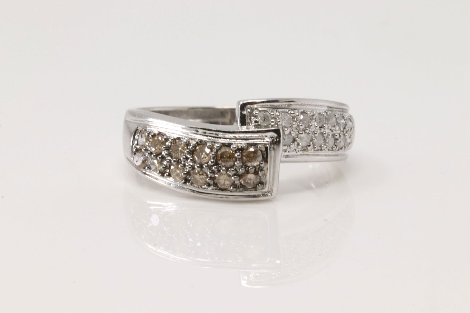 Wedding Champagne Diamond Ring 10Kt. (1 of 4)