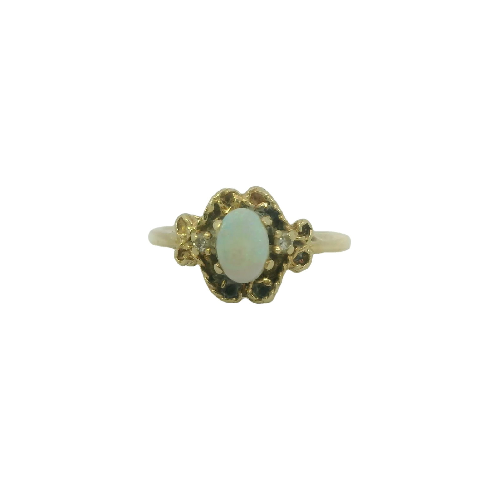 Opal & Diamond Ring 10Kt. (1 of 4)