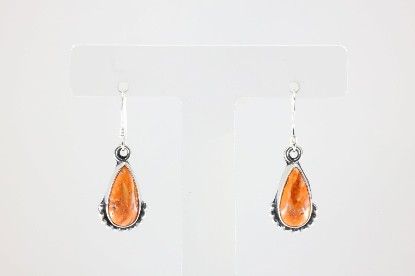 America Sterling Silver Spiny Oyster Dangling Earring's. (1 of 4)