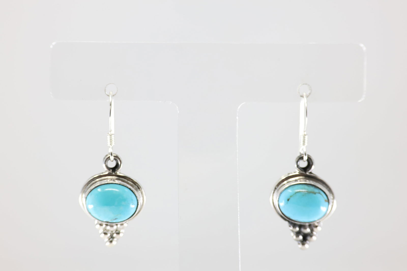 Native America Navajo Sterling Silver Turquoise Dangling Earring's By Isabel Yazzie. From R.B (1 of 3)