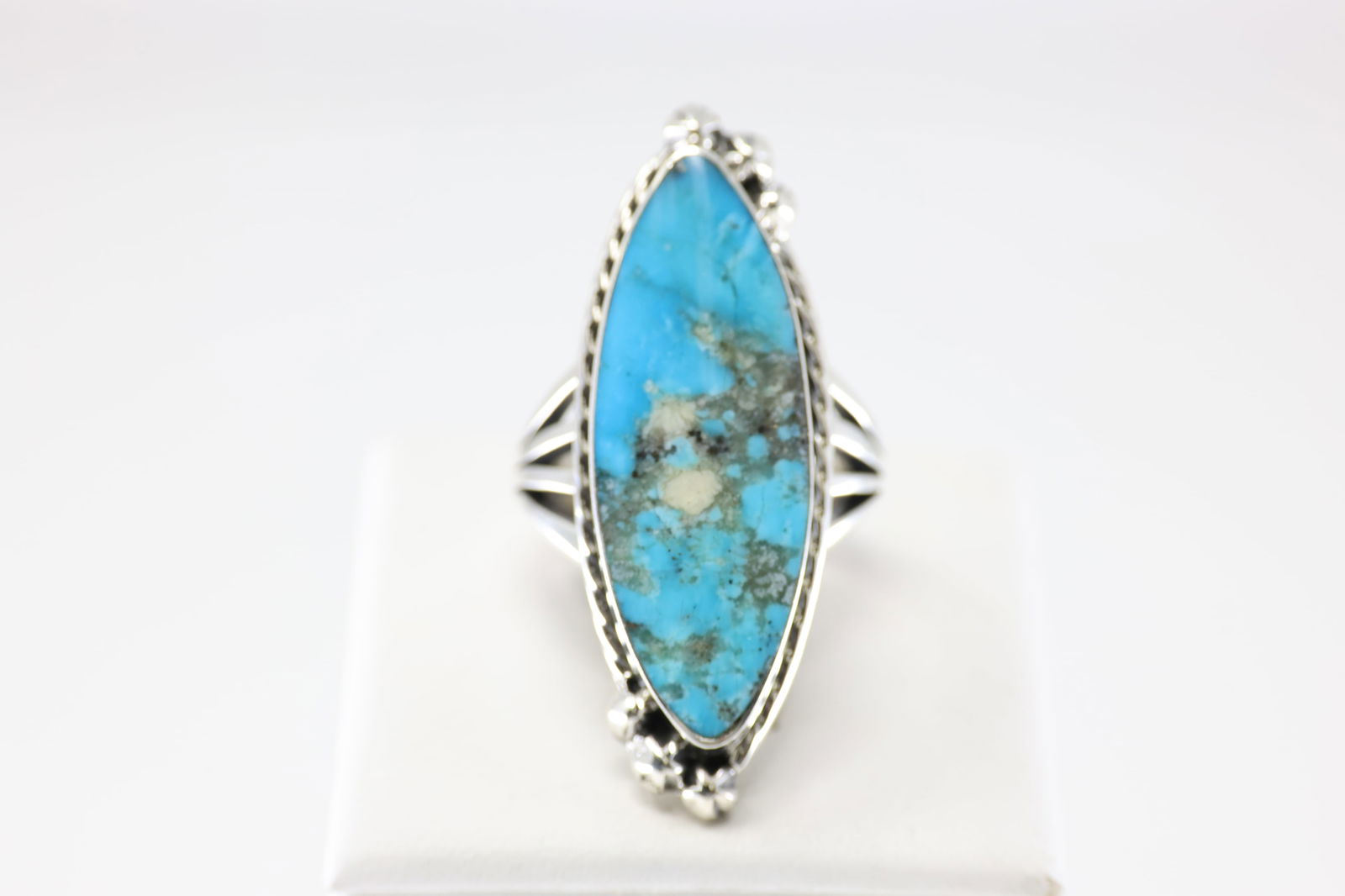 Native America Navajo Sterling Silver Turquoise Ring By Sonyei Coho. (1 of 4)