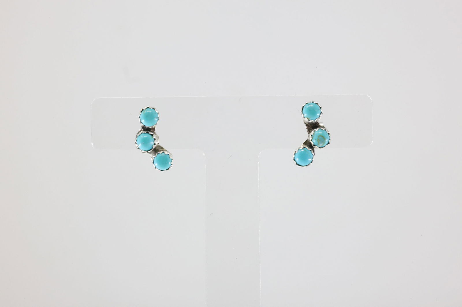 America Sterling Silver Turquoise Post Earring's. (1 of 3)