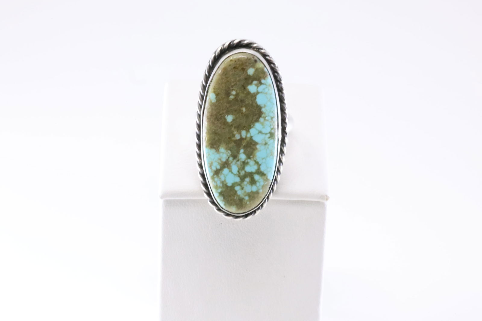 Native America Navajo Sterling Silver Turquoise Ring By Chassity Belone. (1 of 4)