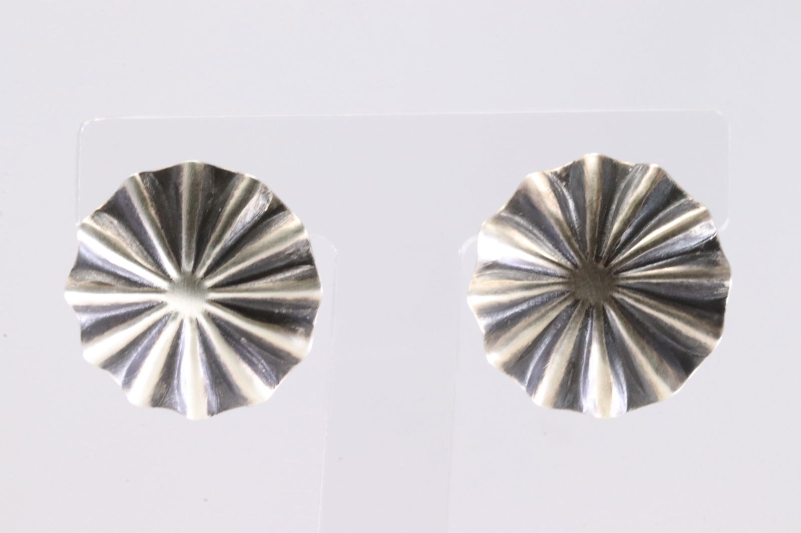 American Sterling Silver Solid Post Earring's. - 3