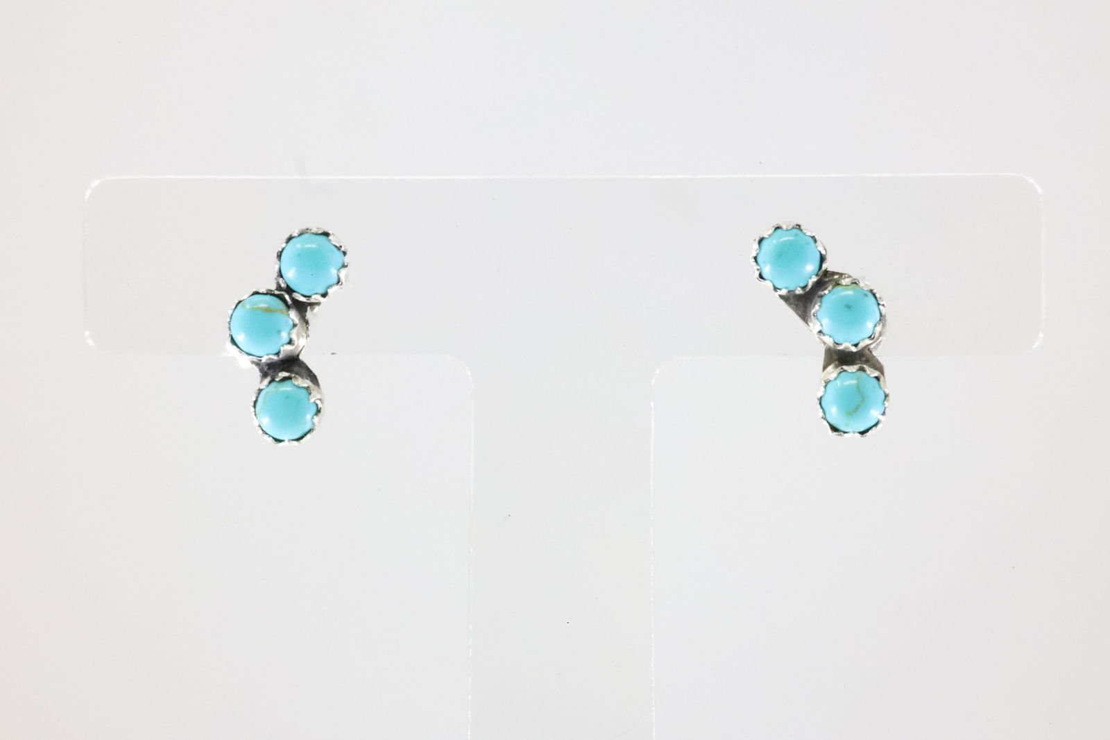 America Sterling Silver Turquoise Post Earring's. (1 of 3)