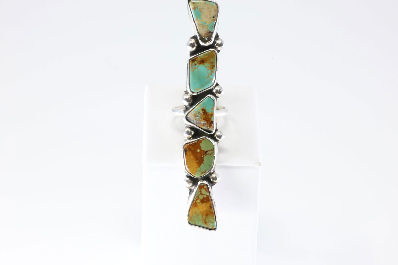 Native America Zuni Sterling Silver Turquoise Ring By Jude Candelaria. (1 of 4)