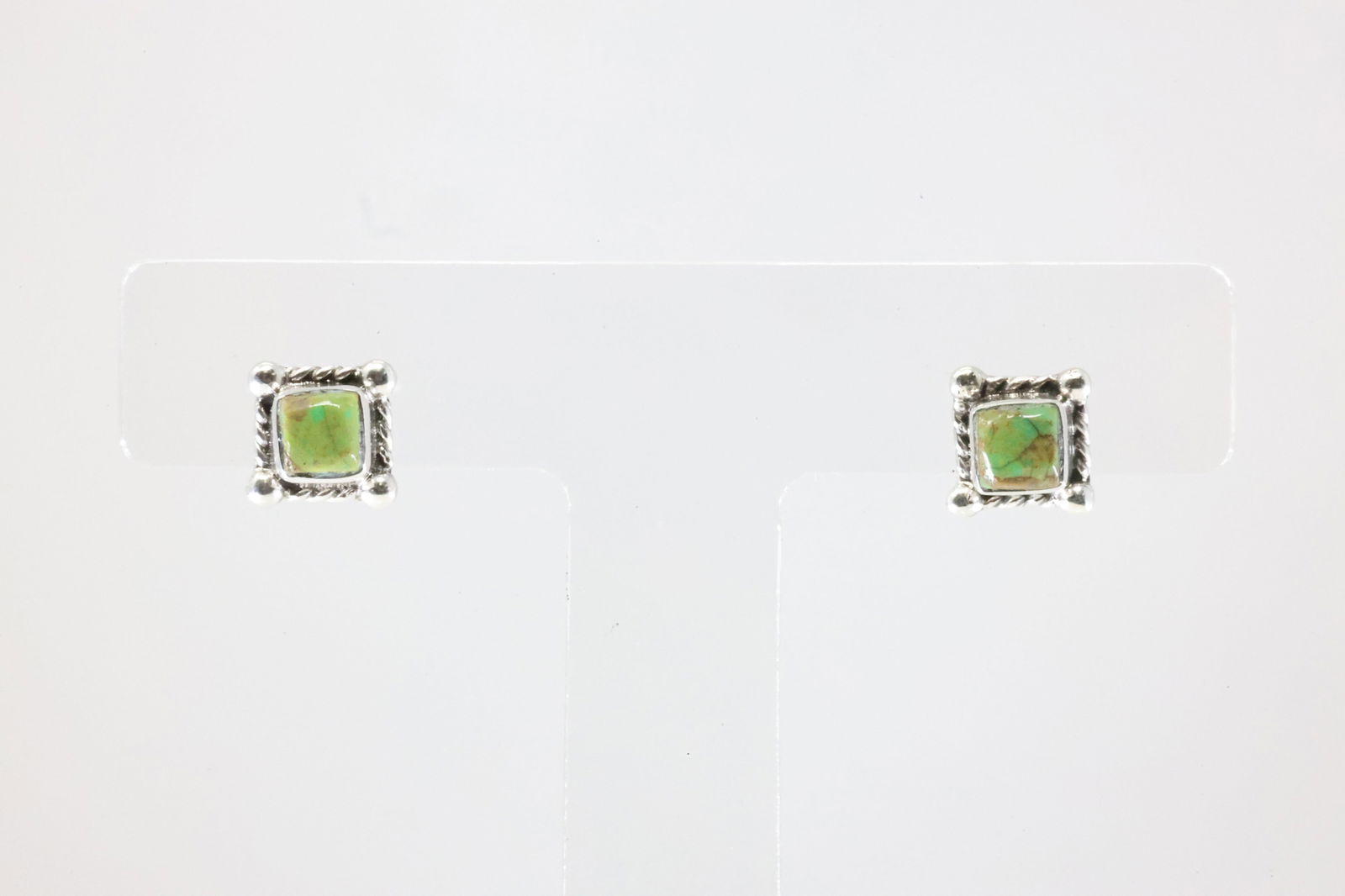 America Sterling Silver Turquoise Post Earring's.: This is a America Sterling Silver Turquoise Post Earring's.