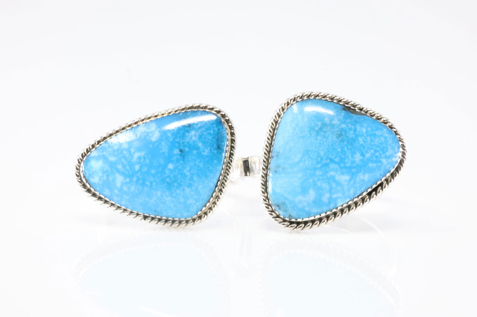 Native America Navajo Sterling Silver Turquoise Ring By Bucky Belin. From R. B Company. (1 of 4)