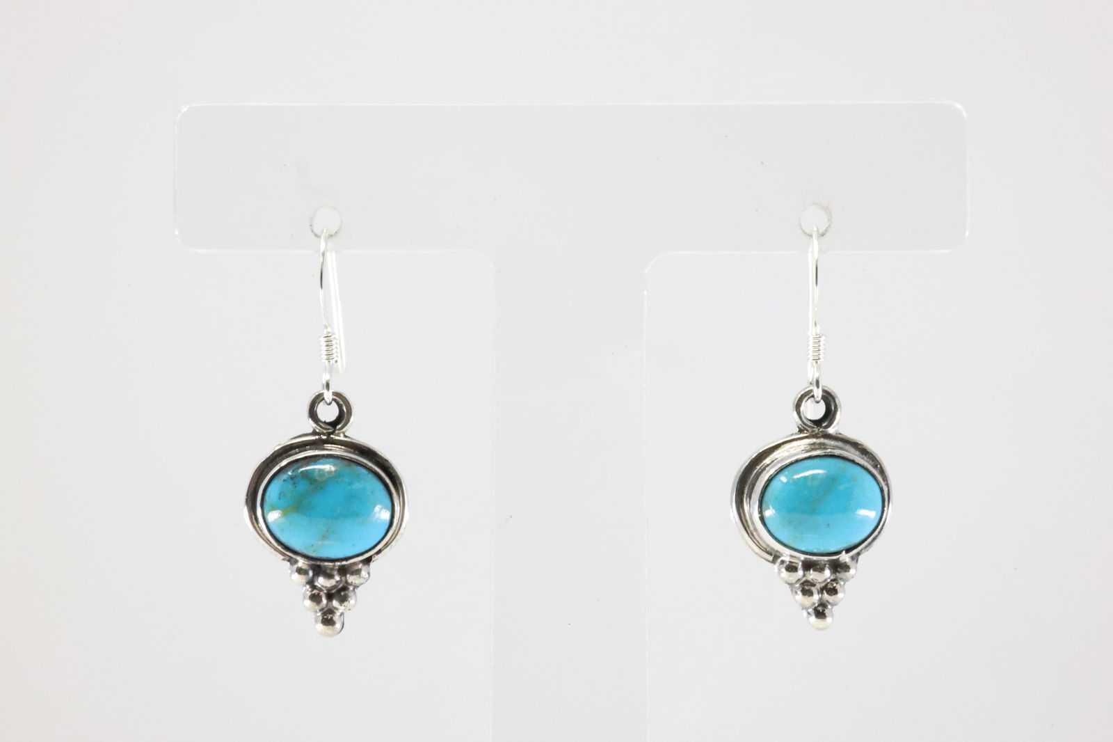 Native America Navajo Sterling Silver Turquoise Dangling Earring's By Isabelle Yazzie. From R.B (1 of 3)