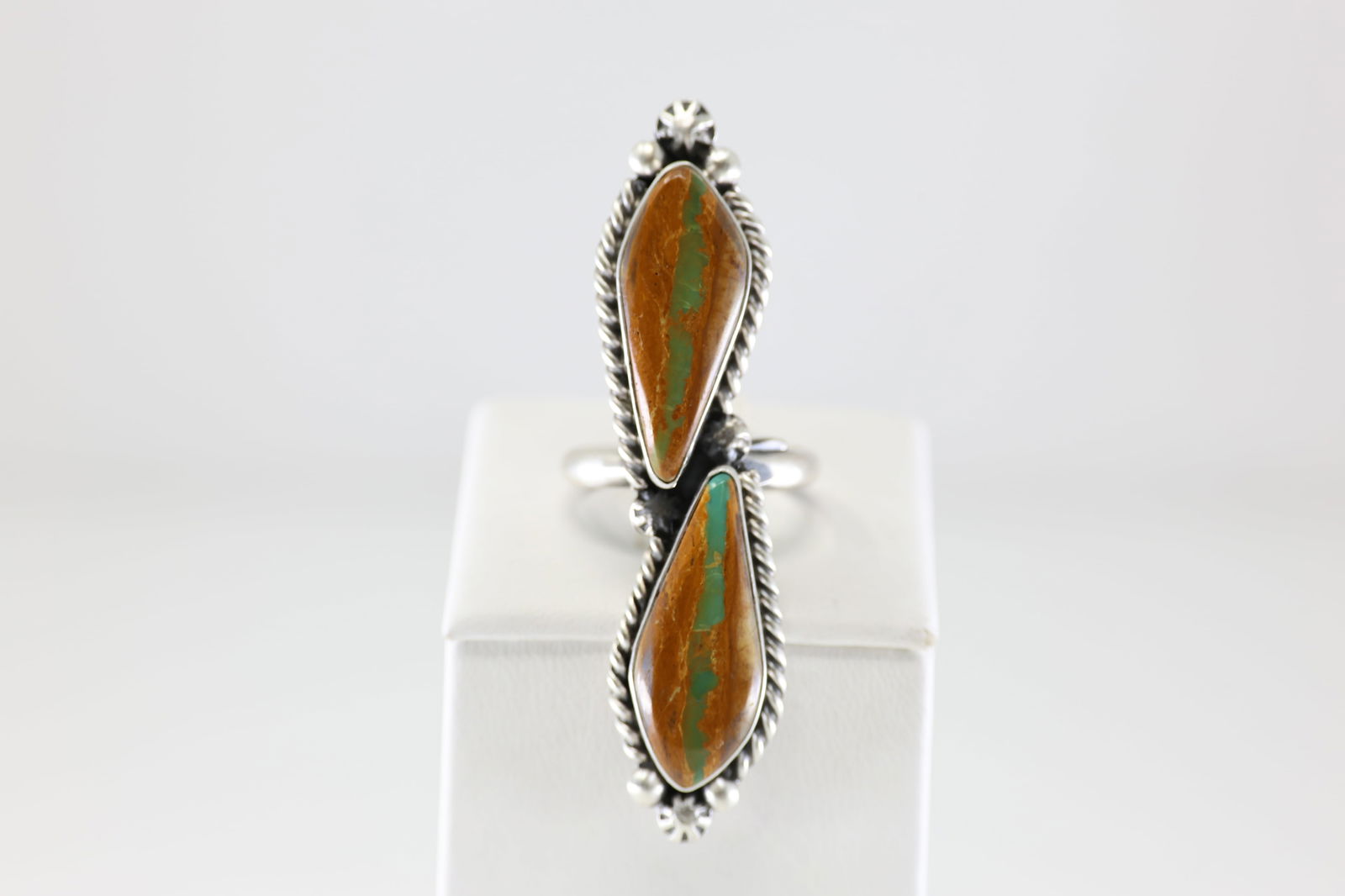 Native American Navajo Sterling Silver Boulder Turquoise Ring By Eugene Belone.: This is a Native American Navajo Sterling Silver Boulder Turquoise Ring By Eugene Belone. Stamp Eugene Belone. Ring Size: 8.00.