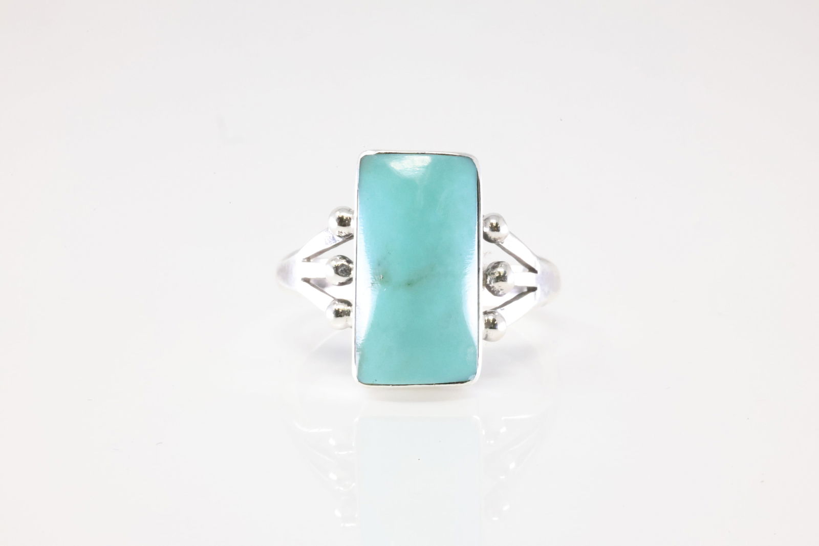America Sterling Silver Turquoise Ring. (1 of 3)