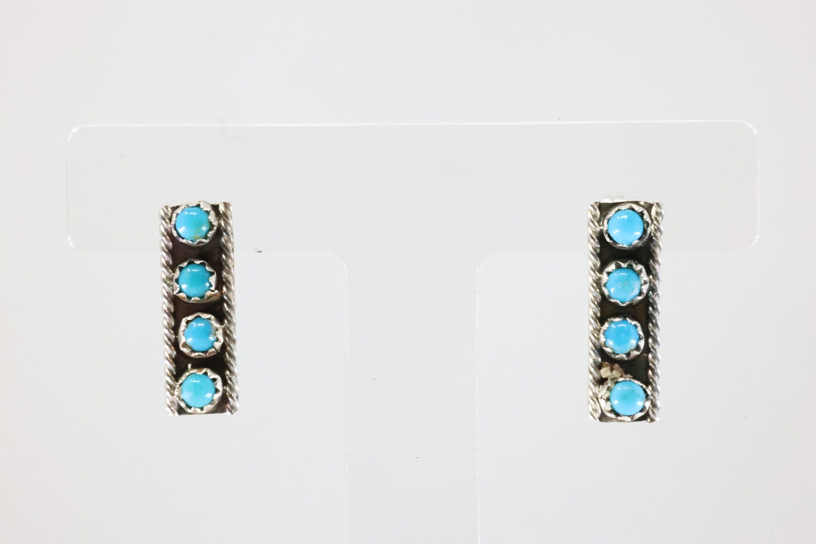 America Sterling Silver Turquoise Post Earring's.: This is a America Sterling Silver Turquoise Post Earring's.