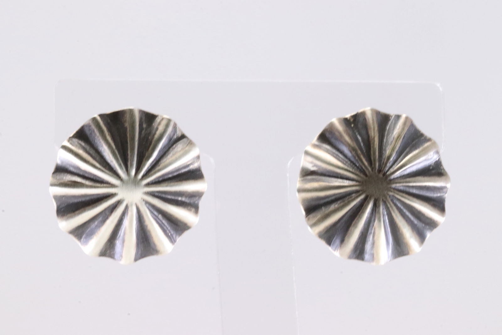 American Sterling Silver Solid Post Earring's. - 2