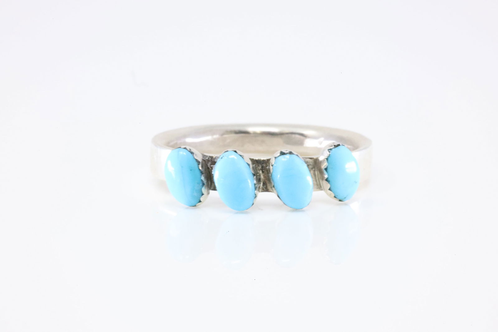 America Sterling Silver Turquoise Ring. (1 of 3)