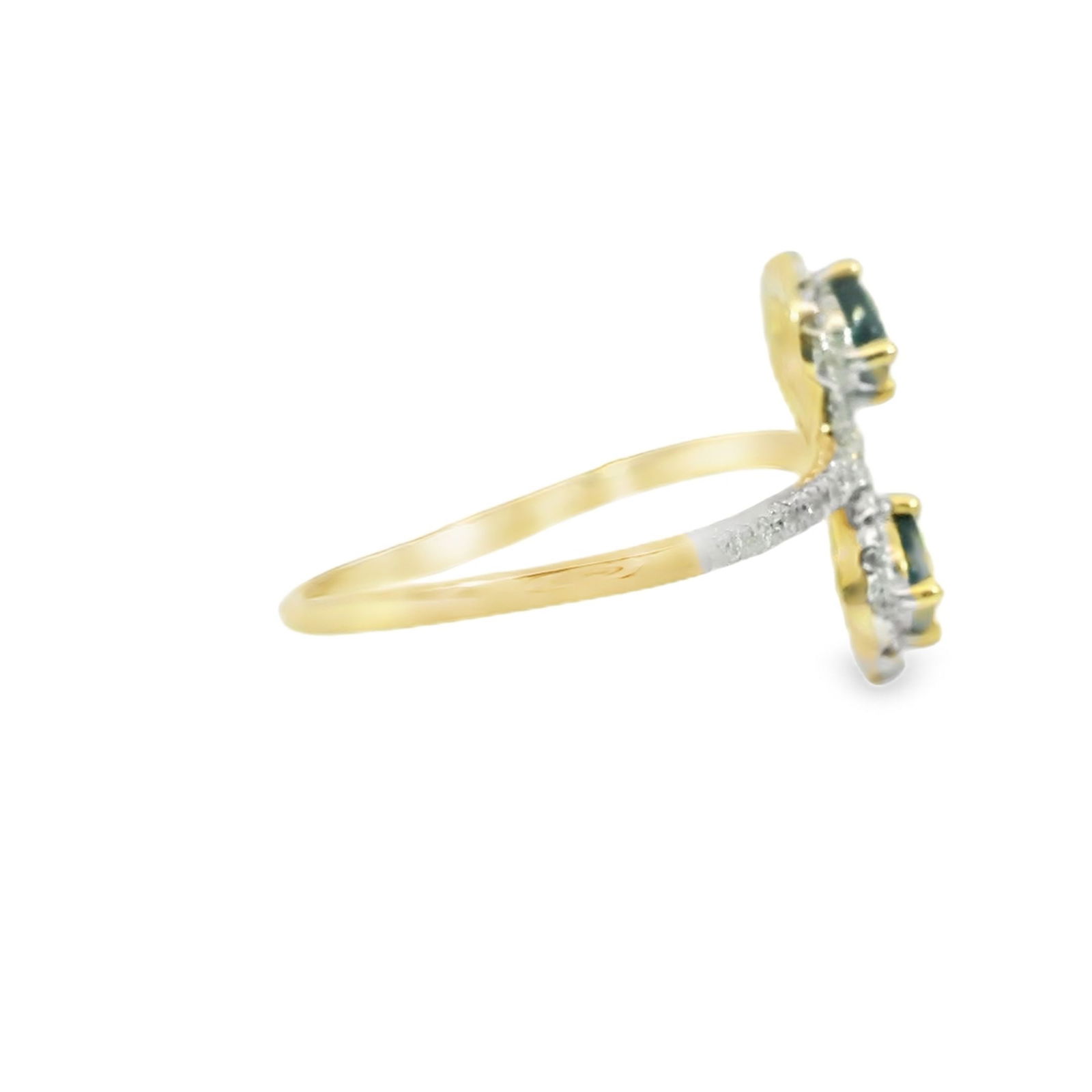 Sapphire & Diamond Infinity Ring 14Kt. - 3