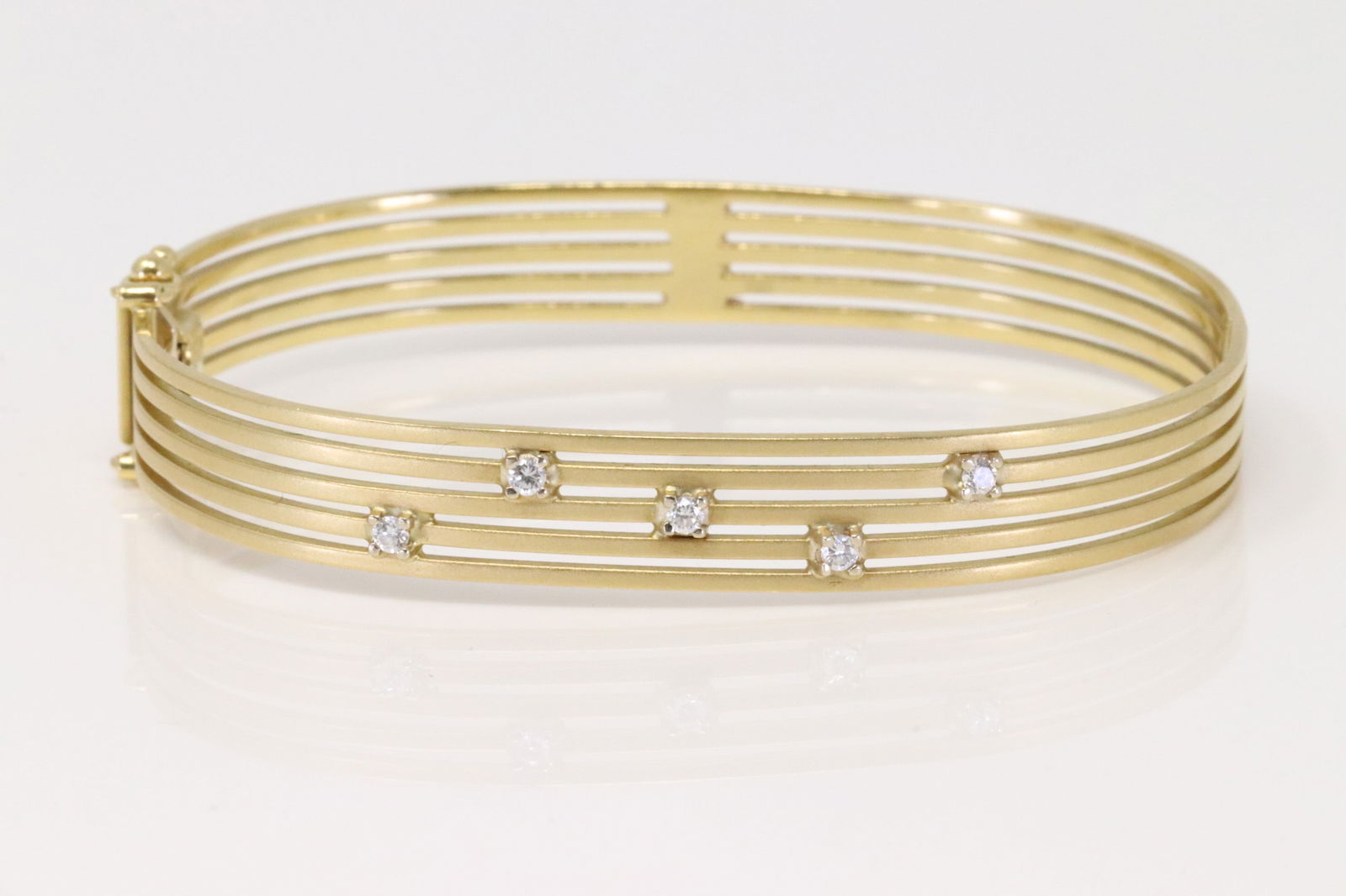 18KT Vintage Diamond Bangle (1 of 5)