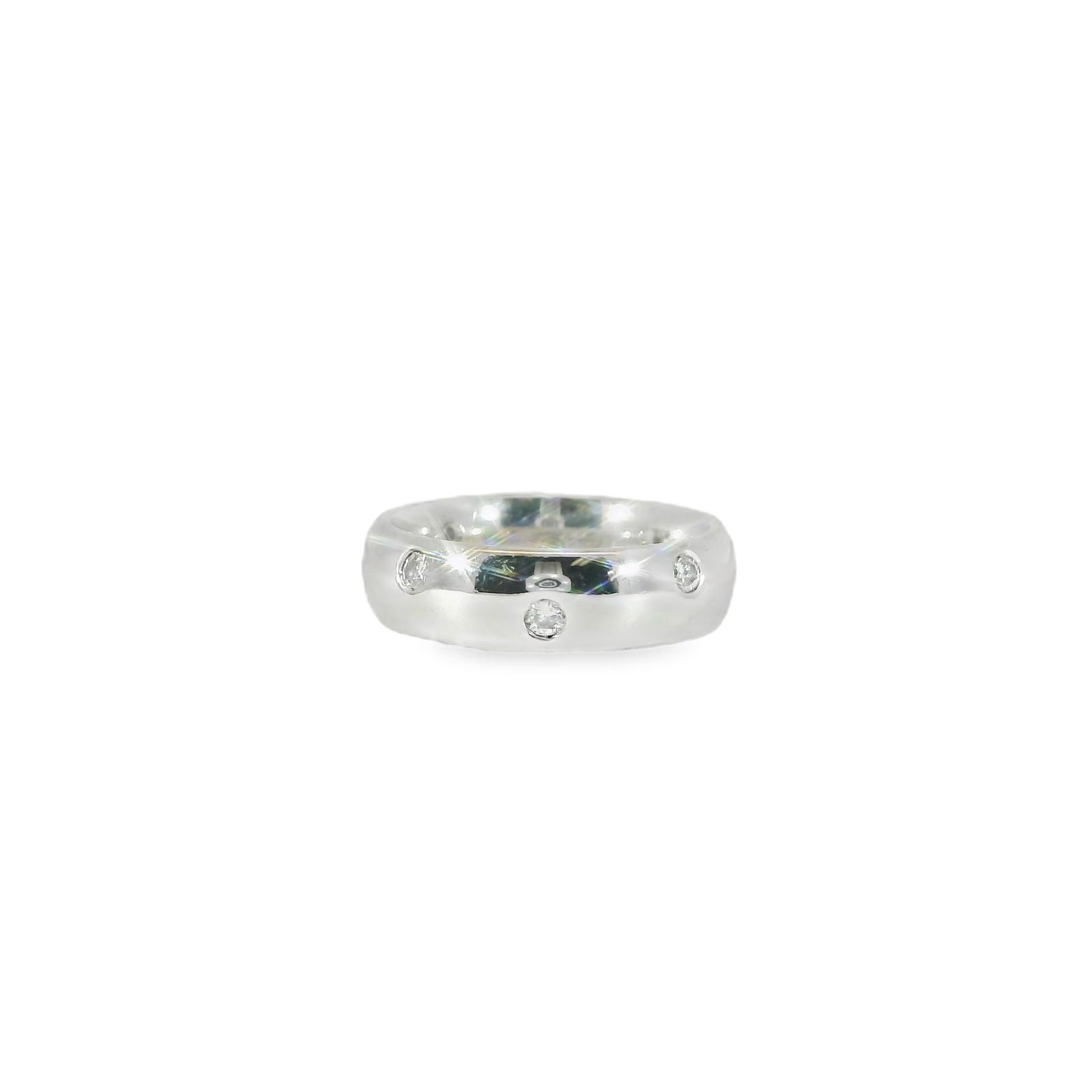 14KT Smooth Diamond Ring - 2