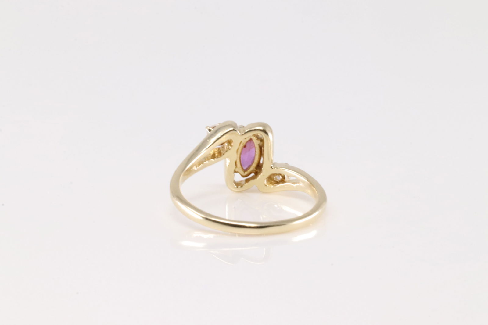 Ruby & Diamond Ring 14Kt. - 4