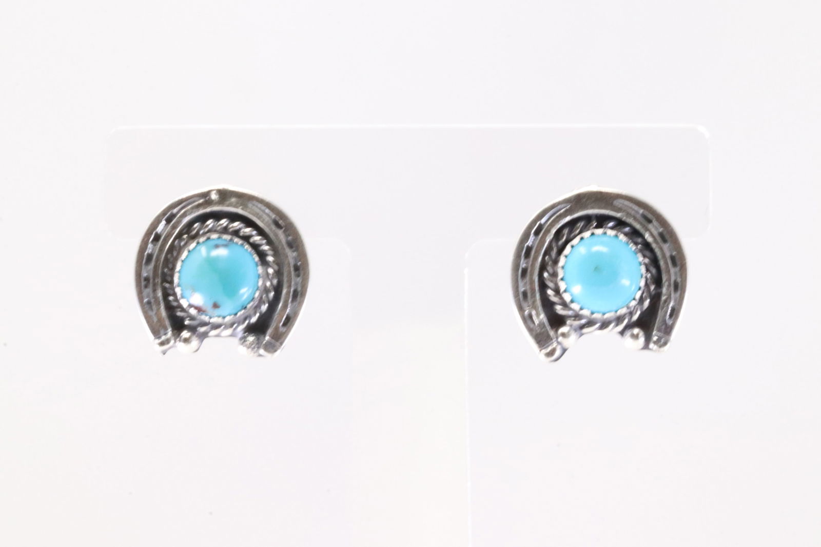 America Sterling Silver Turquoise Post Earring's.: This is a America Sterling Silver Turquoise Post Earring's.