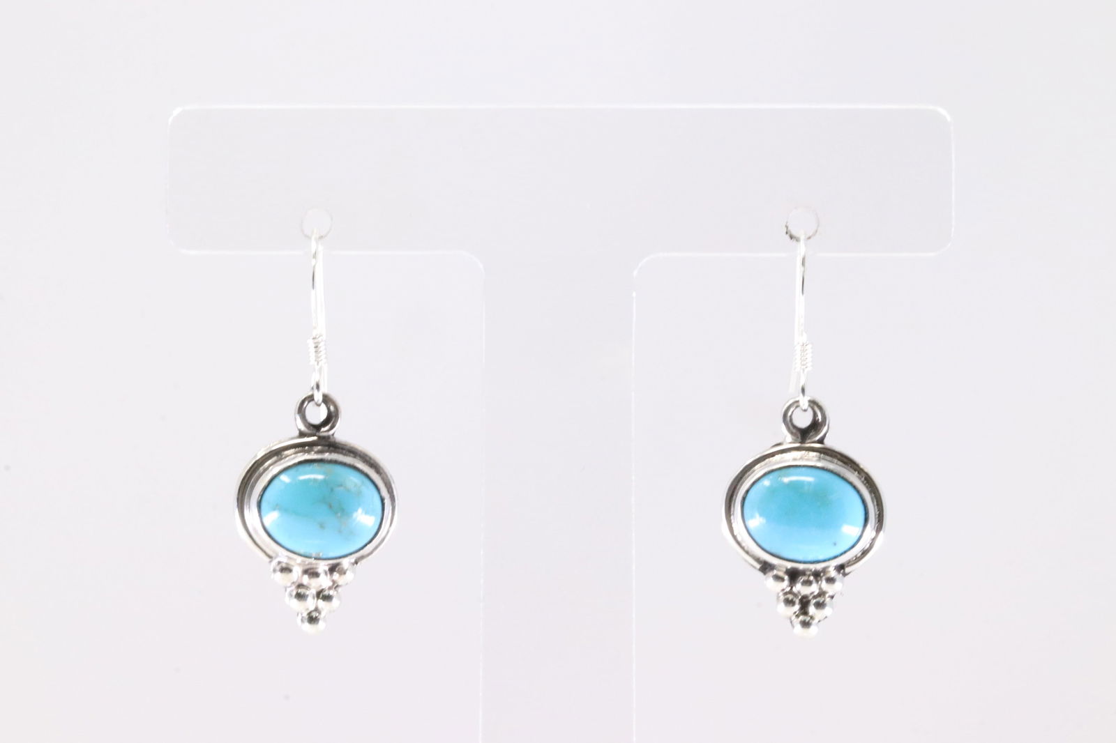Native America Navajo Sterling Silver Turquoise Dangling Earring's By Isabelle Yazzie. From R.B: This is a Native America Navajo Sterling Silver Turquoise Dangling Earring's By Isabelle Yazzie. From R.B Company. Stamp By R.B Company.