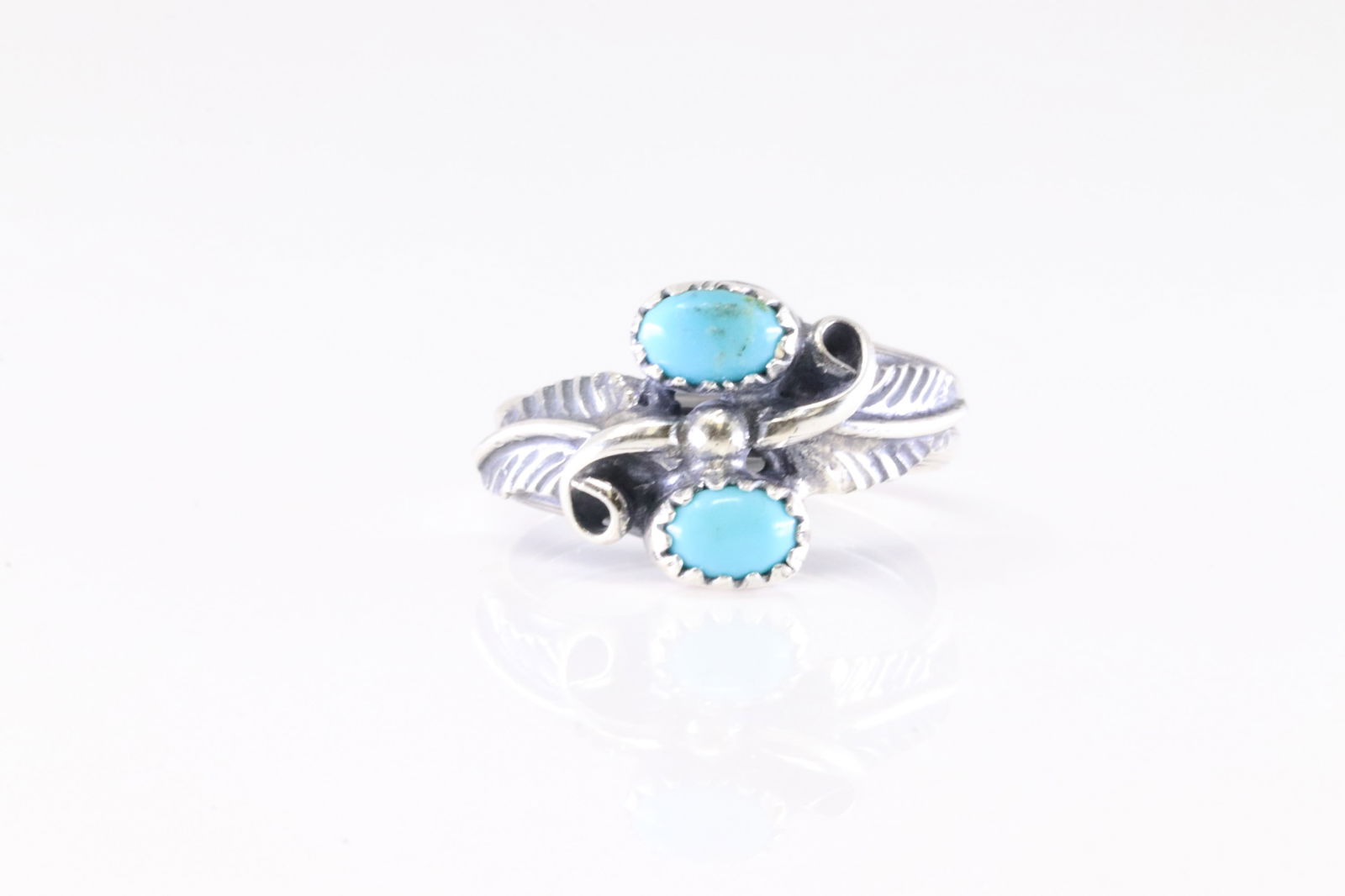America Sterling Silver Turquoise Ring. (1 of 4)