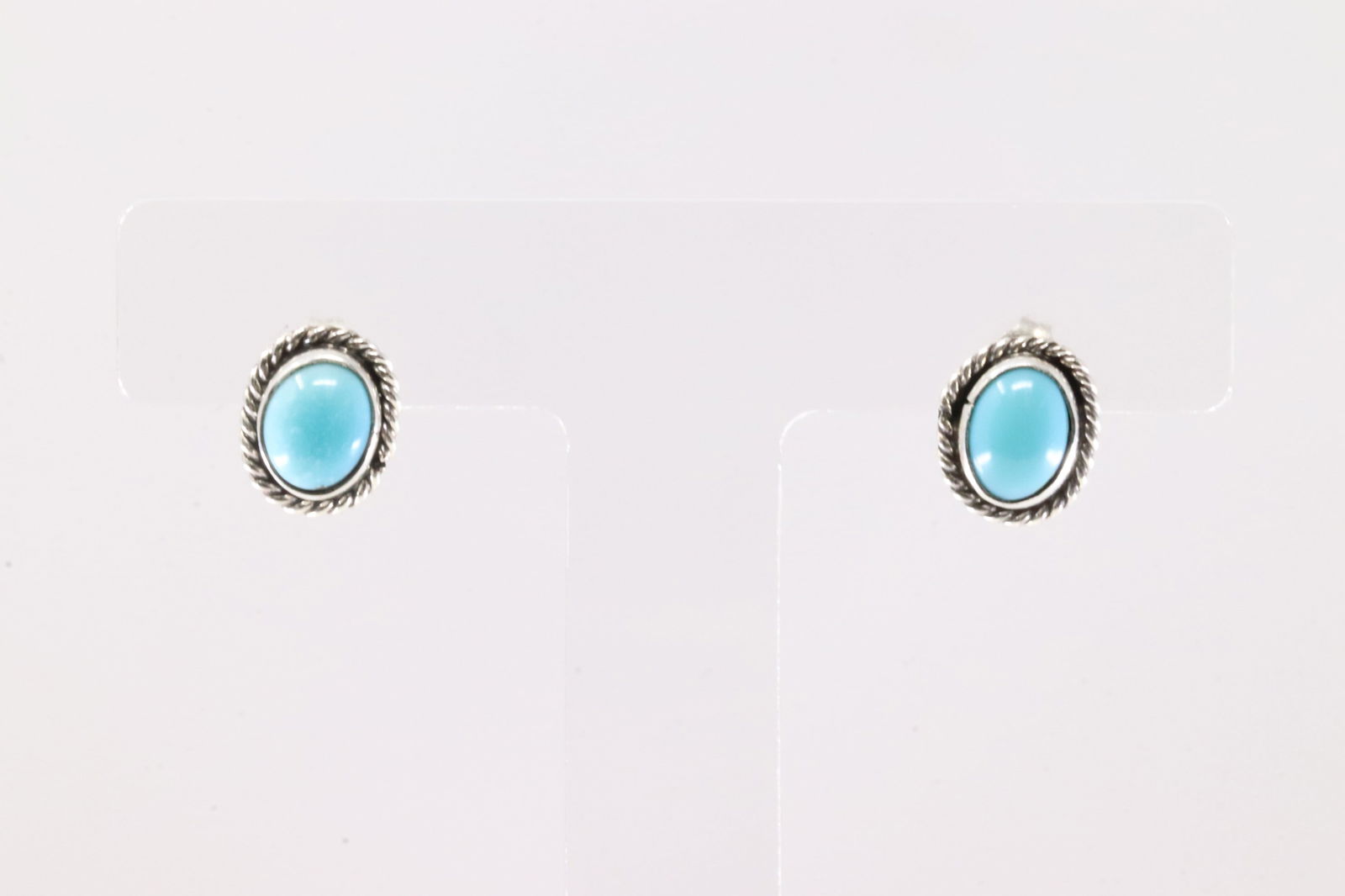 America Sterling Silver Turquoise Post Earring's. (1 of 3)