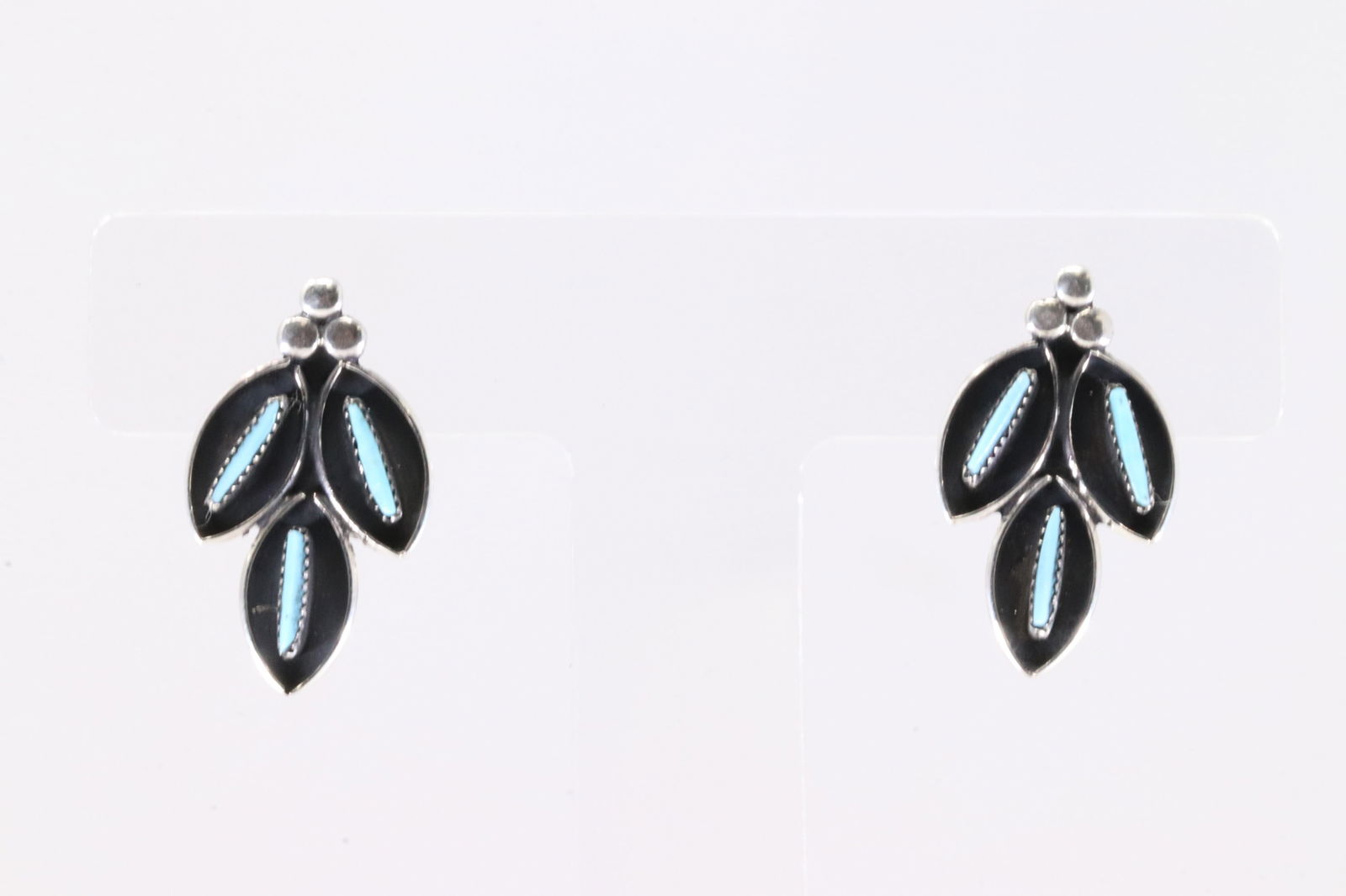 America Sterling Silver Turquoise Post Earring's.: This is a America Sterling Silver Turquoise Post Earring's.