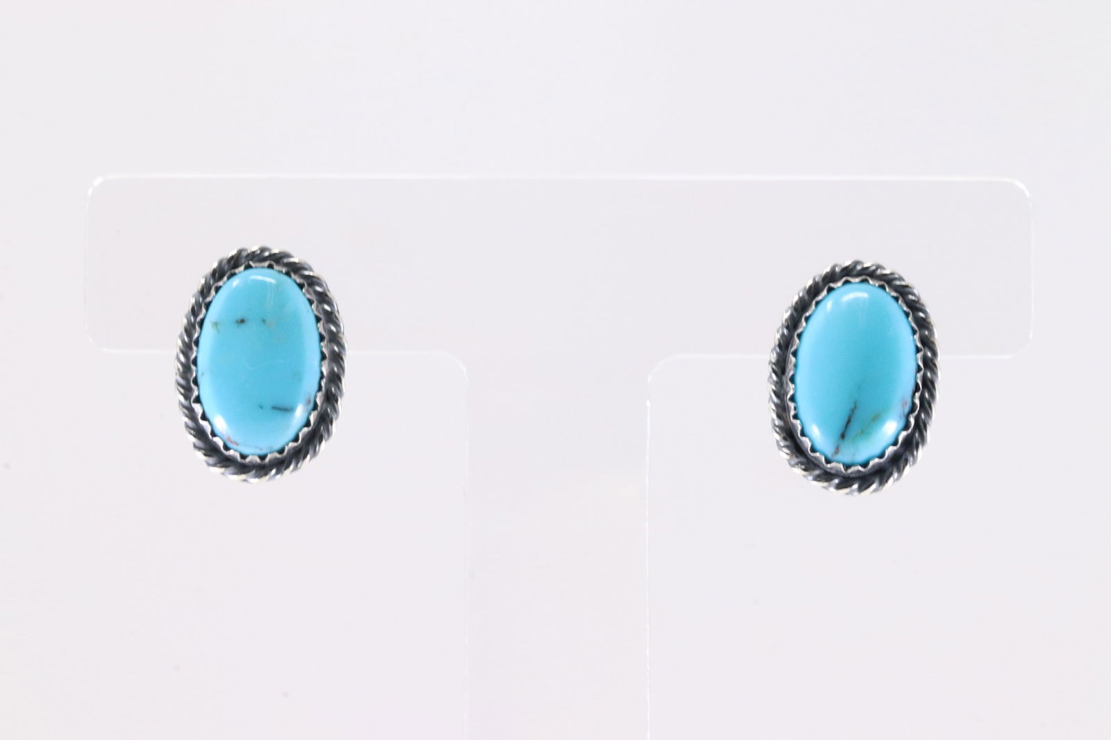 America Sterling Silver Turquoise Post Earring's. (1 of 3)