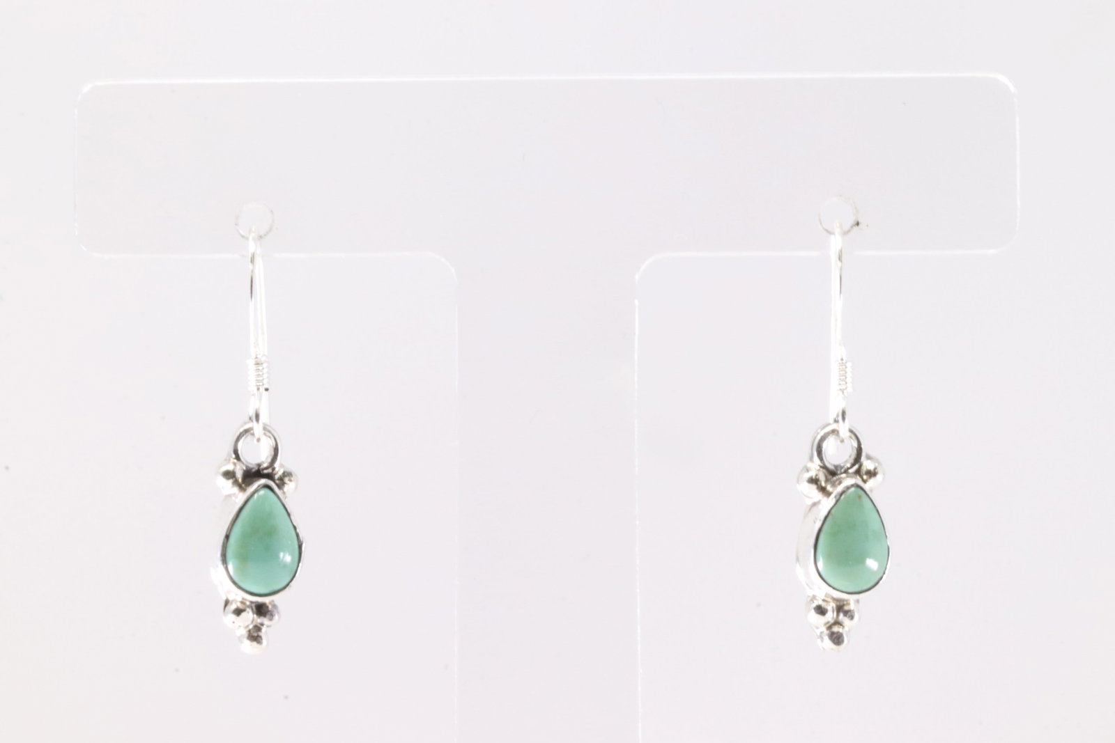 America Sterling Silver Turquoise Dangling Earring's.: This is a America Sterling Silver Turquoise Dangling Earring's.