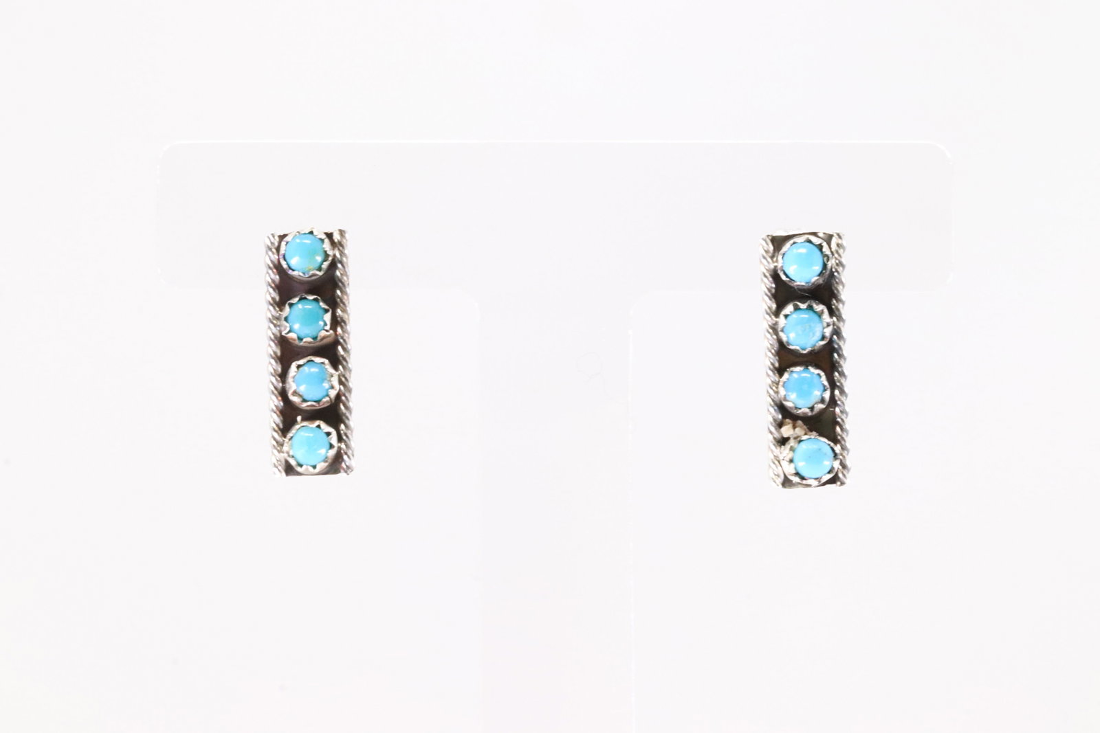 America Sterling Silver Turquoise Post Earring's.: This is a America Sterling Silver Turquoise Post Earring's.