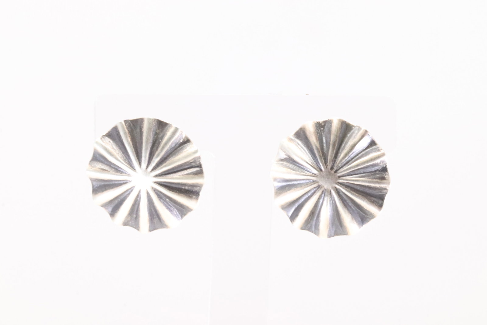American Sterling Silver Solid Post Earring's. - 2