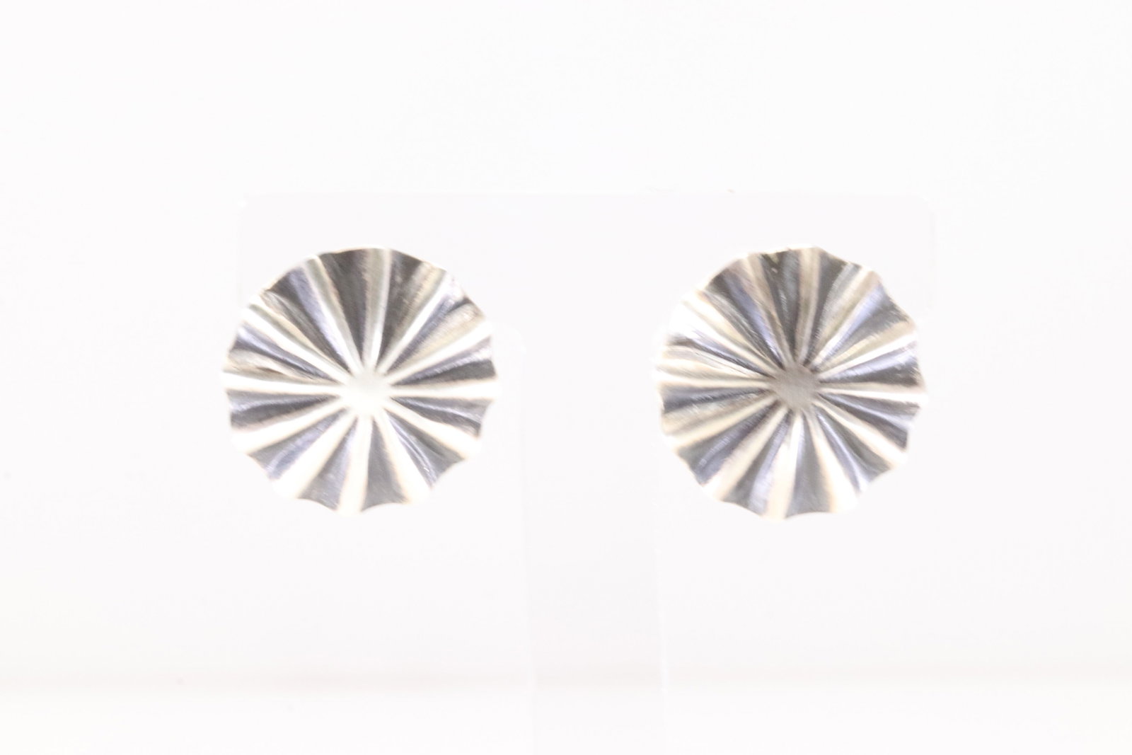 American Sterling Silver Solid Post Earring's. - 3
